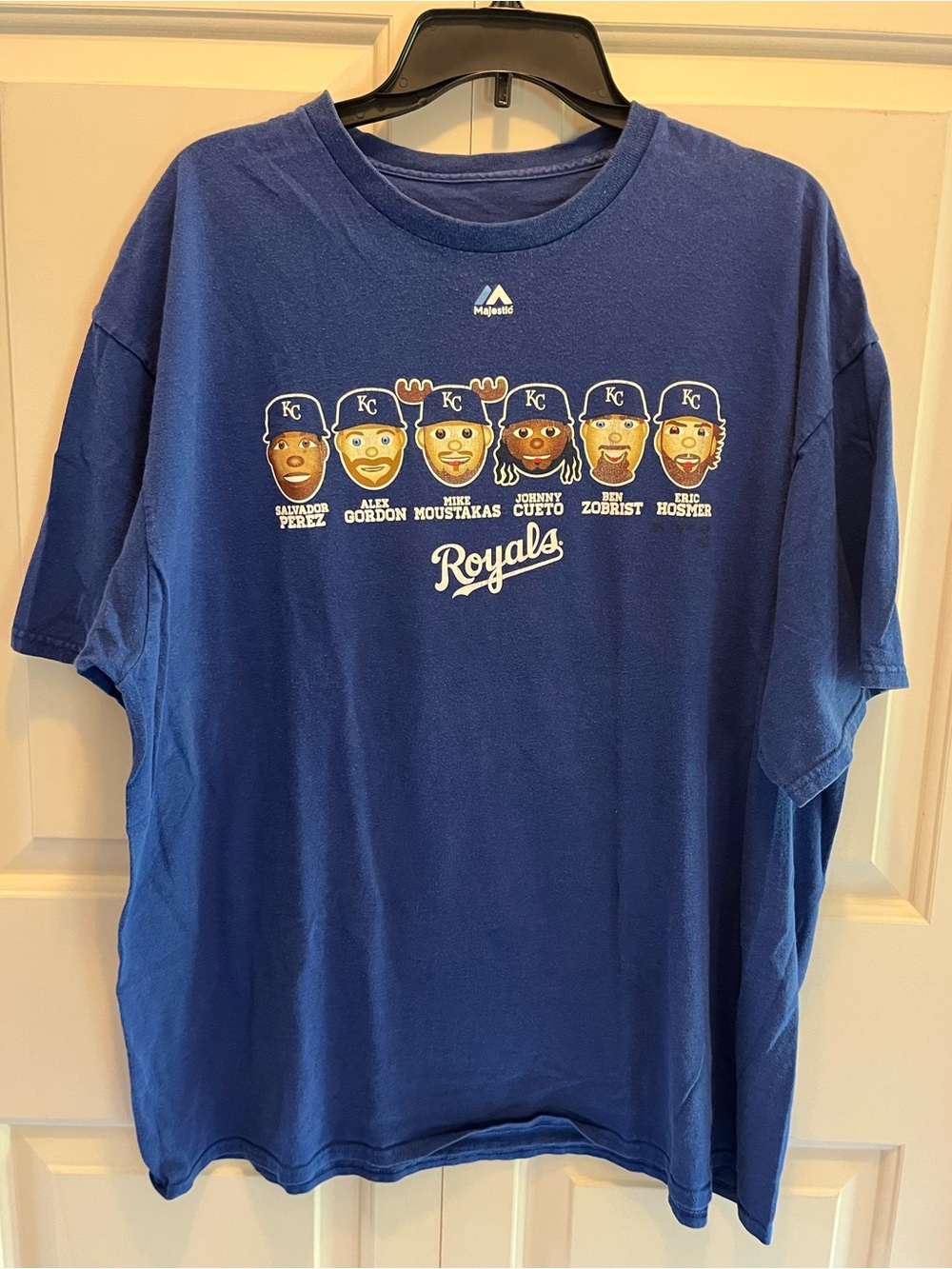 Majestic Kansas City Royals Blue Team T-Shirt men’s size 2XL